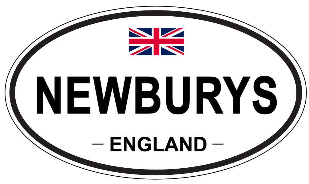NEWBURYS, ENGLAND - Oval Sticker