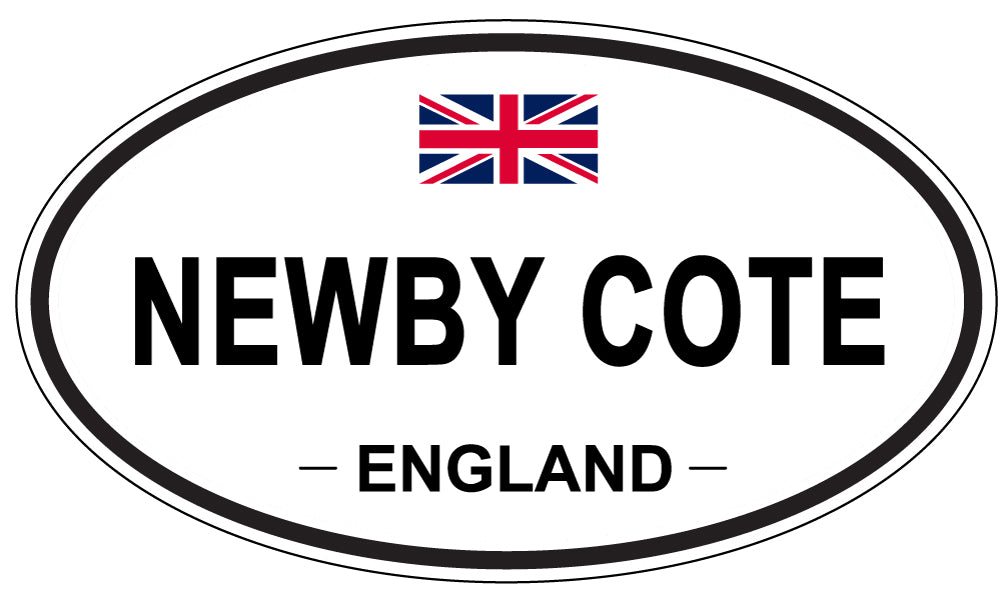 NEWBY COTE, ENGLAND - Oval Sticker
