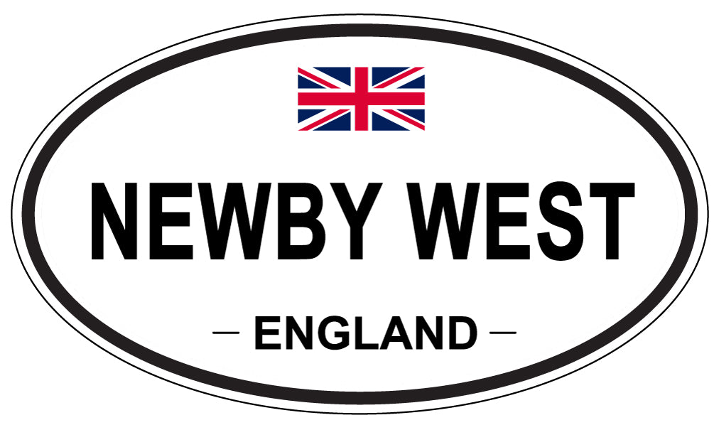 NEWBY WEST, ENGLAND - Oval Sticker