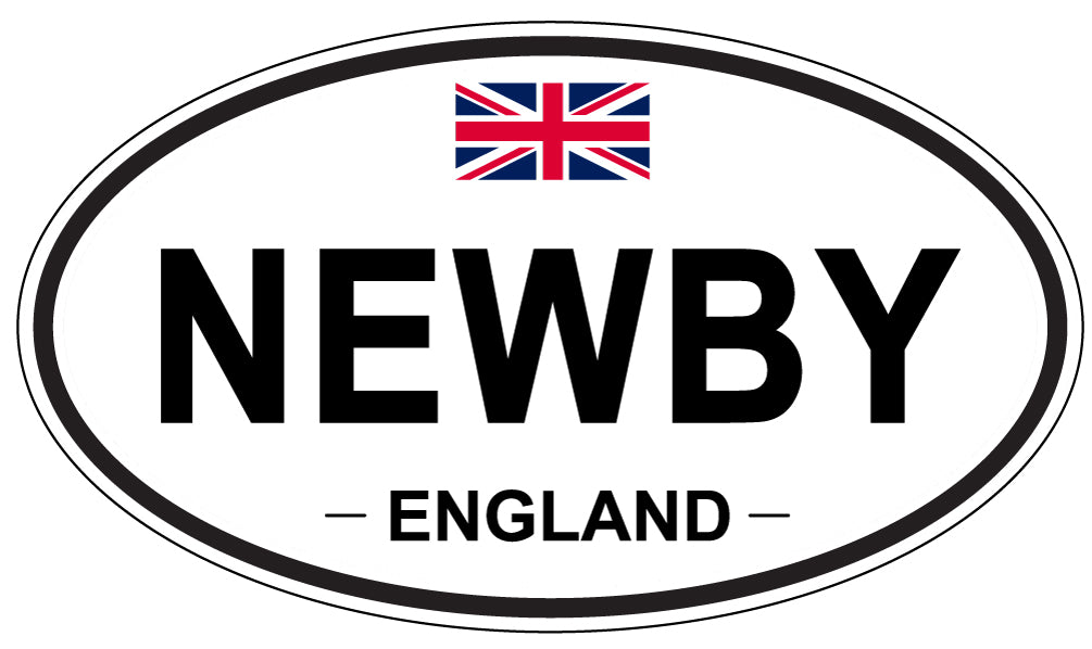 NEWBY, ENGLAND - Oval Sticker