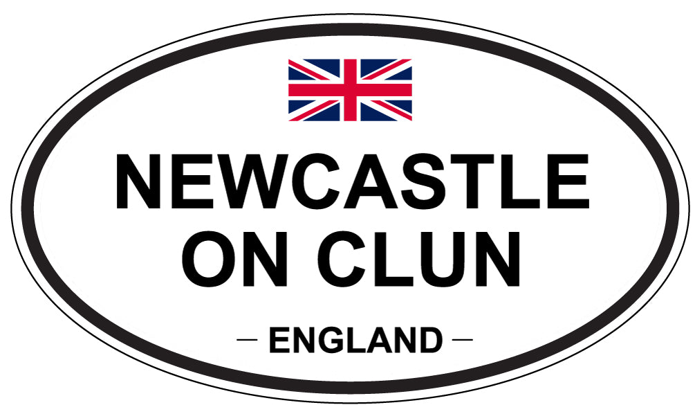 NEWCASTLE ON CLUN, England - Oval Magnet