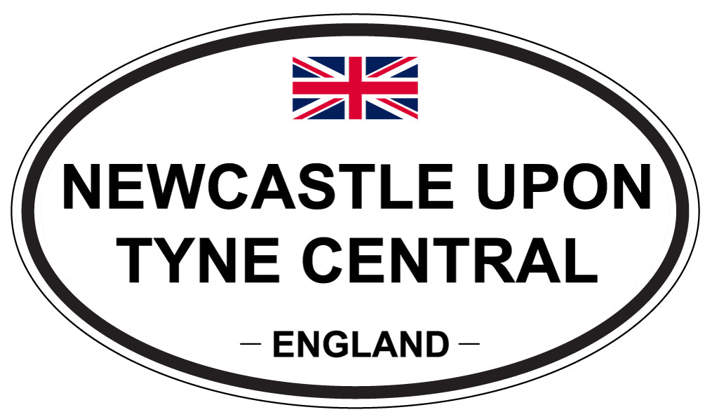 NEWCASTLE UPON TYNE CENTRAL, England - Oval Magnet