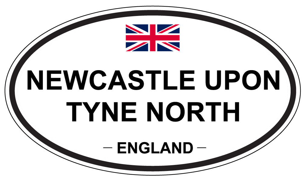 NEWCASTLE UPON TYNE NORTH, England - Oval Magnet