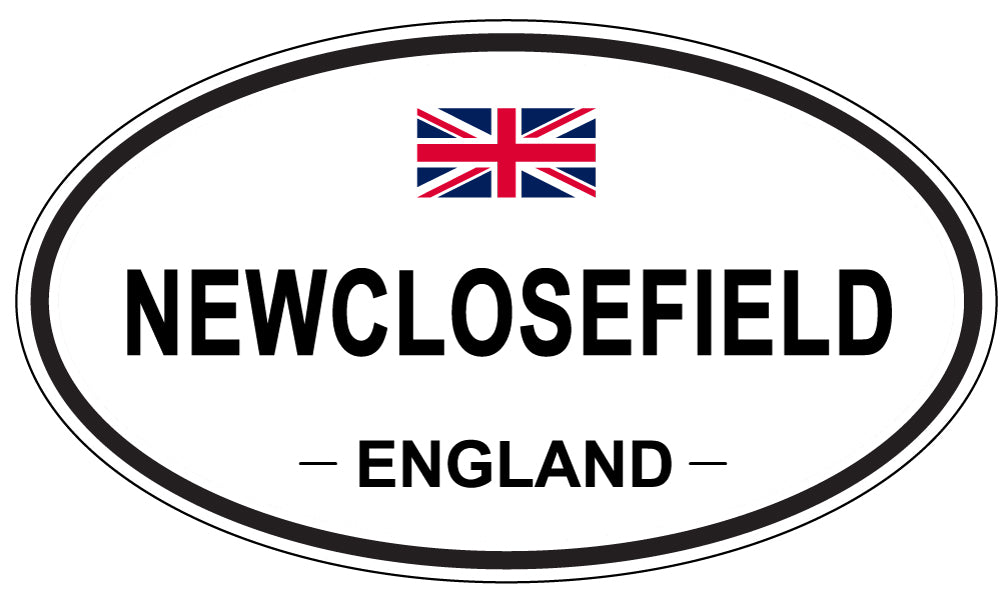NEWCLOSEFIELD, ENGLAND - Oval Sticker