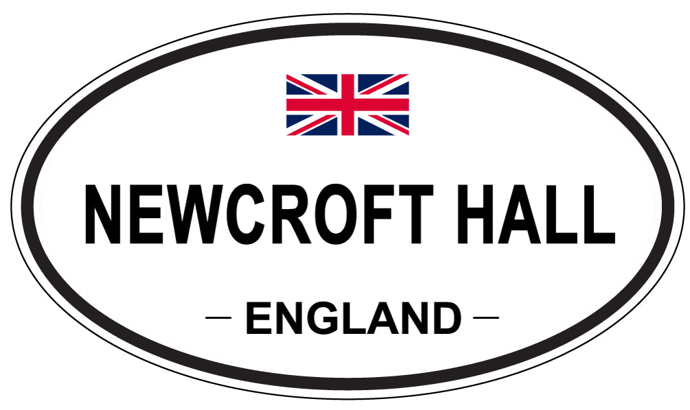 NEWCROFT HALL, England - Oval Magnet