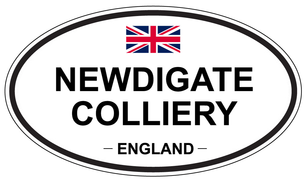NEWDIGATE COLLIERY, ENGLAND - Oval Sticker