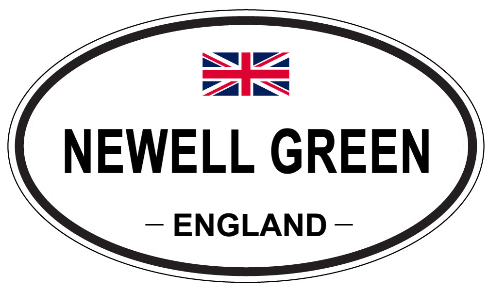 NEWELL GREEN, ENGLAND - Oval Sticker