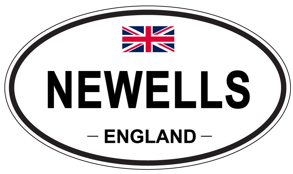 NEWELLS, ENGLAND - Oval Sticker