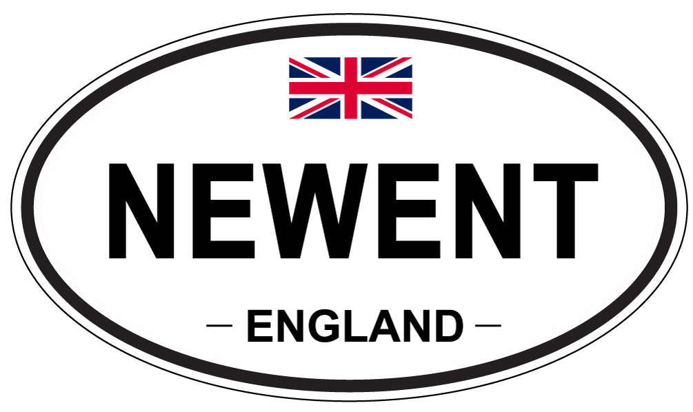 NEWENT, ENGLAND - Oval Sticker