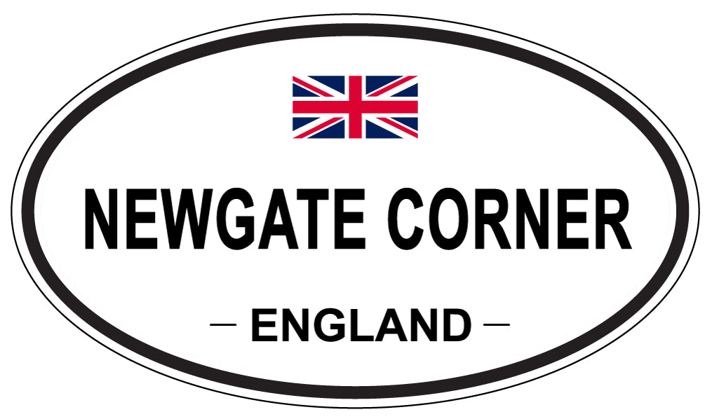 NEWGATE CORNER, ENGLAND - Oval Sticker