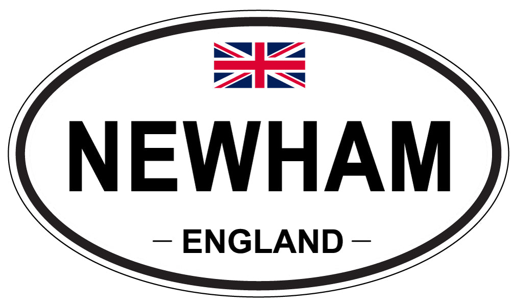 NEWHAM, ENGLAND - Oval Sticker