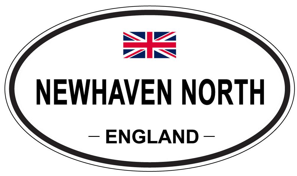NEWHAVEN NORTH, ENGLAND - Oval Sticker