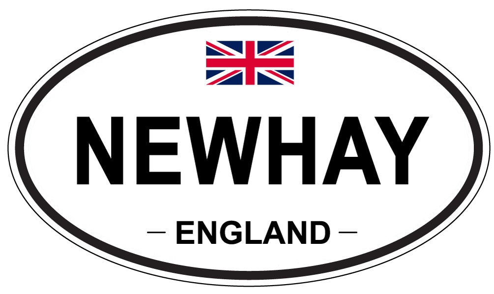 NEWHAY, ENGLAND - Oval Sticker