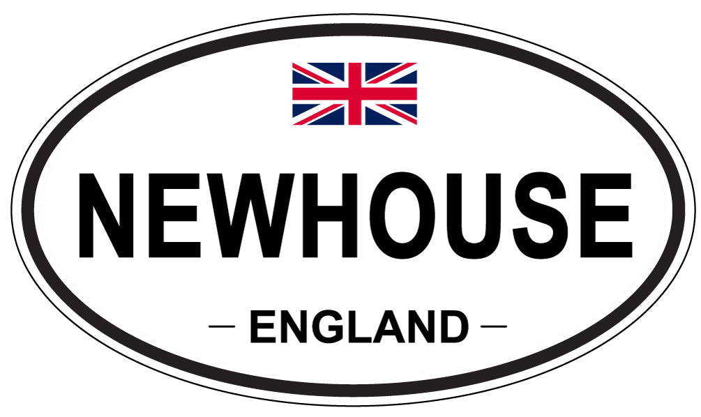 NEWHOUSE, ENGLAND - Oval Sticker