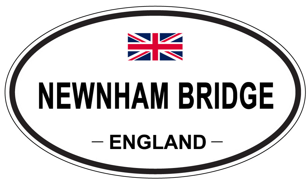 NEWNHAM BRIDGE, England - Oval Magnet