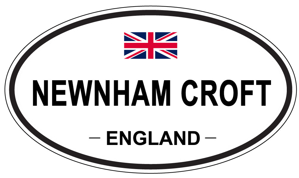 NEWNHAM CROFT, ENGLAND - Oval Sticker