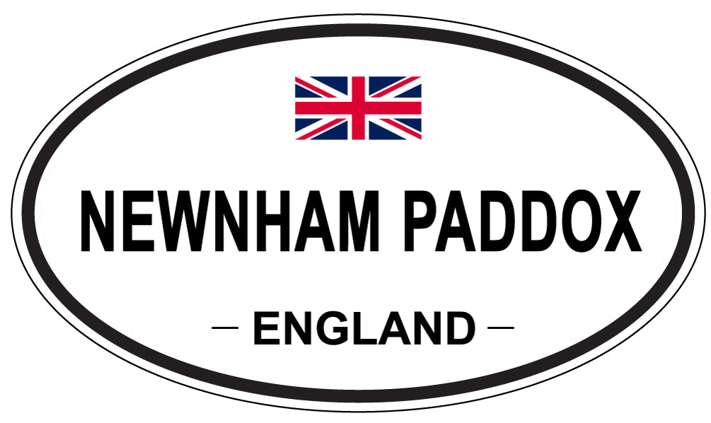 NEWNHAM PADDOX, ENGLAND - Oval Sticker