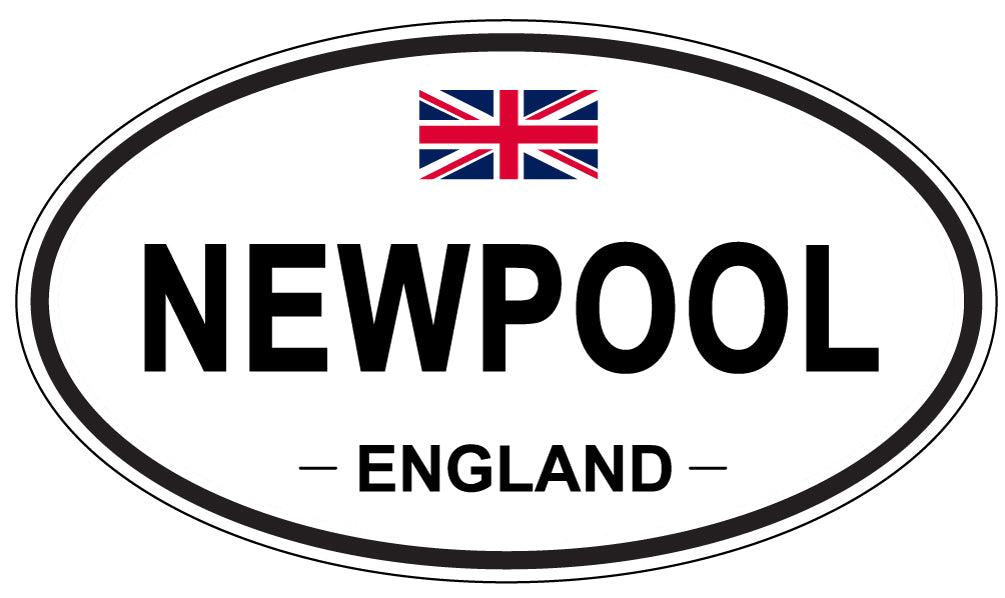 NEWPOOL, ENGLAND - Oval Sticker