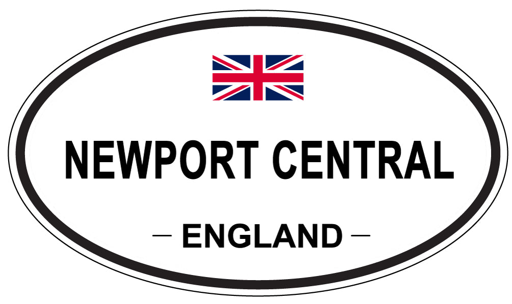 NEWPORT CENTRAL, England - Oval Magnet