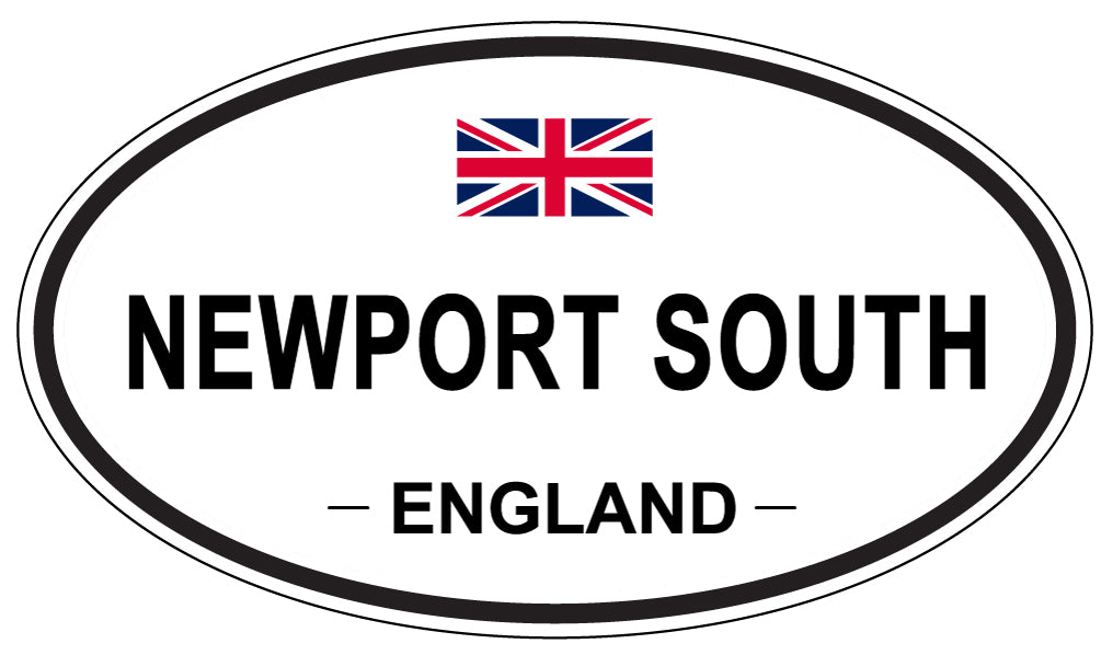 NEWPORT SOUTH, ENGLAND - Oval Sticker
