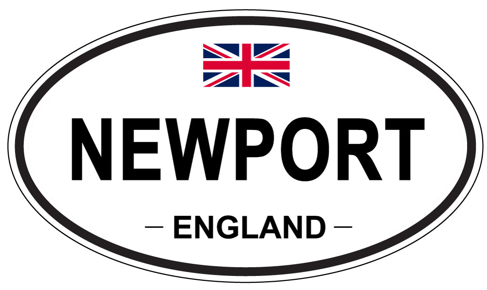NEWPORT, ENGLAND - Oval Sticker