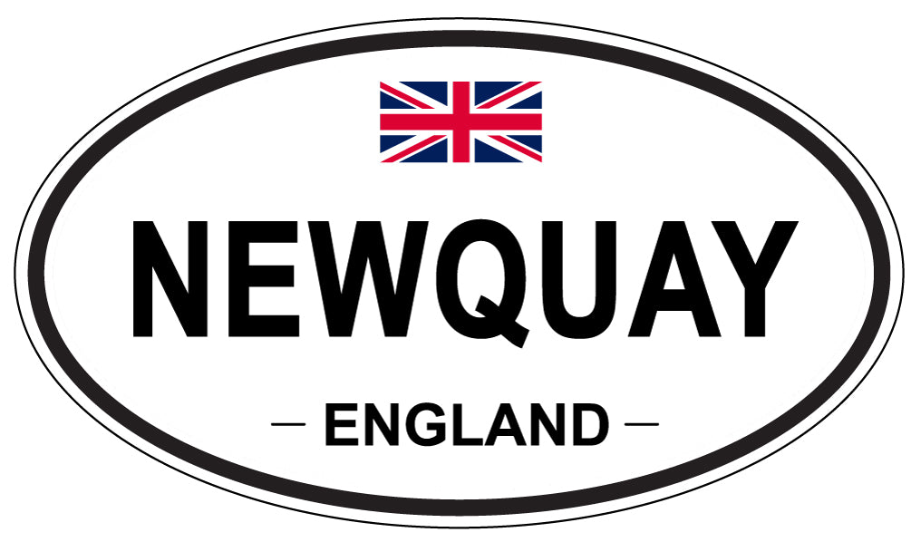 NEWQUAY, ENGLAND - Oval Sticker