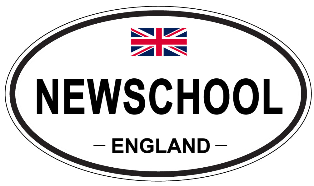 NEWSCHOOL, ENGLAND - Oval Sticker
