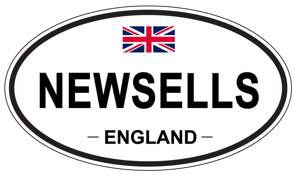NEWSELLS, ENGLAND - Oval Sticker