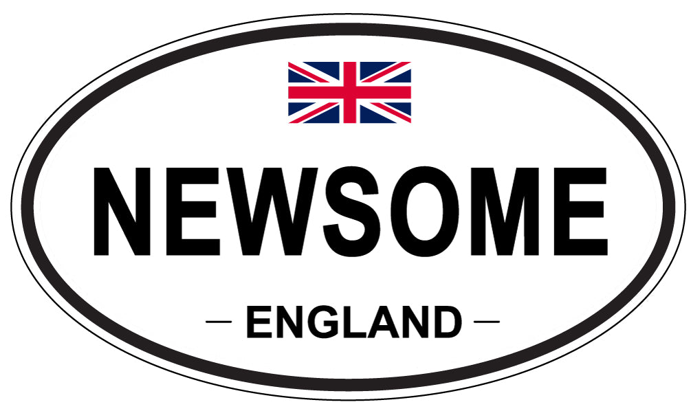 NEWSOME, England - Oval Magnet