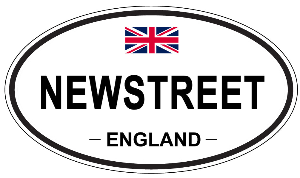 NEWSTREET, England - Oval Magnet