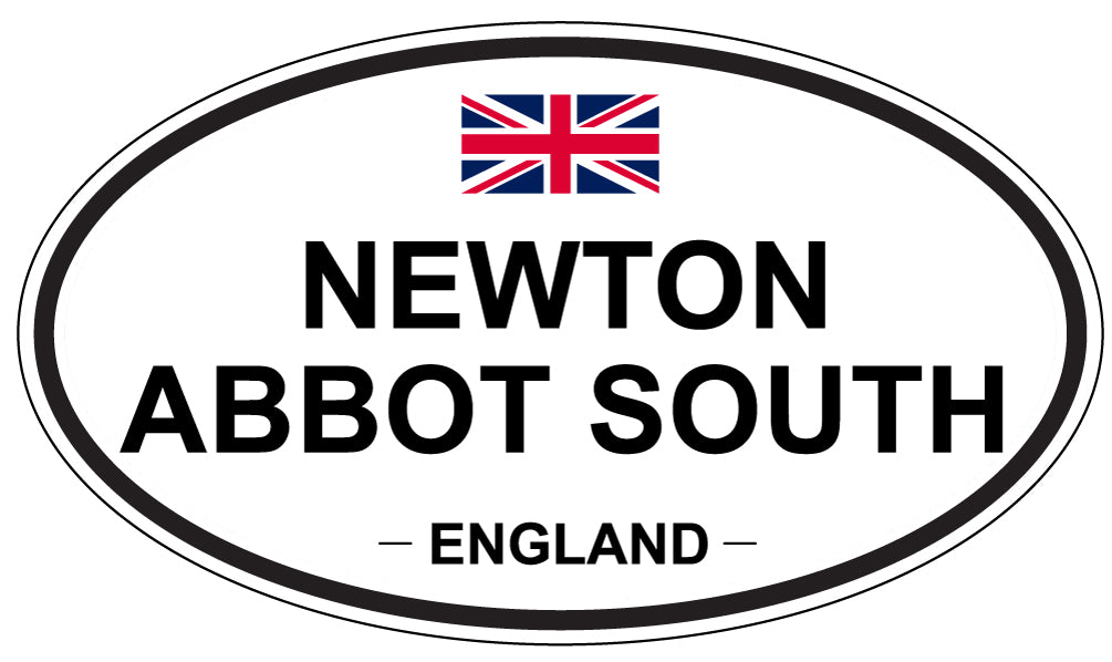 NEWTON ABBOT SOUTH, ENGLAND - Oval Sticker