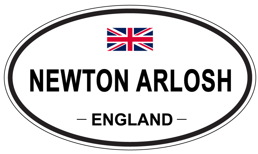 NEWTON ARLOSH, ENGLAND - Oval Sticker