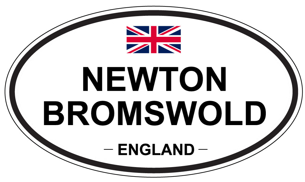 NEWTON BROMSWOLD, England - Oval Magnet