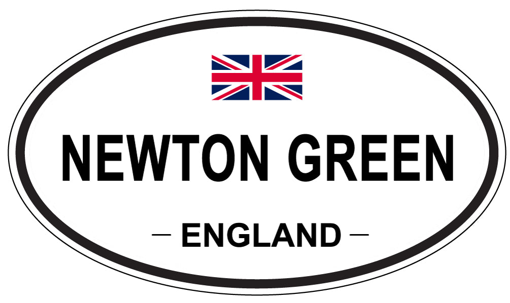 NEWTON GREEN, ENGLAND - Oval Sticker