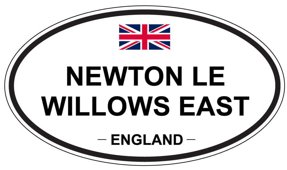 NEWTON LE WILLOWS EAST, England - Oval Magnet
