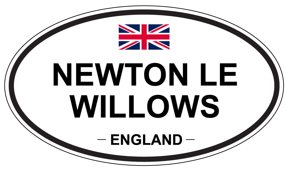 NEWTON LE WILLOWS, England - Oval Magnet
