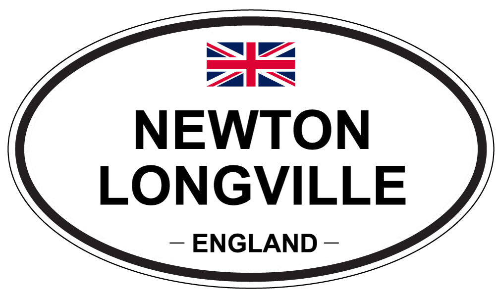 NEWTON LONGVILLE, ENGLAND - Oval Sticker
