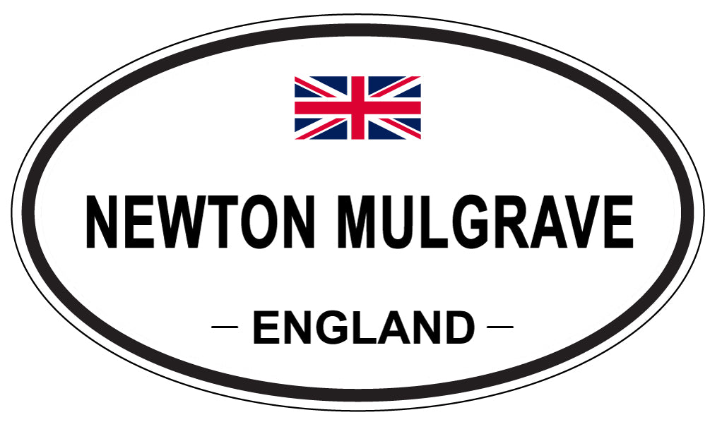 NEWTON MULGRAVE, ENGLAND - Oval Sticker