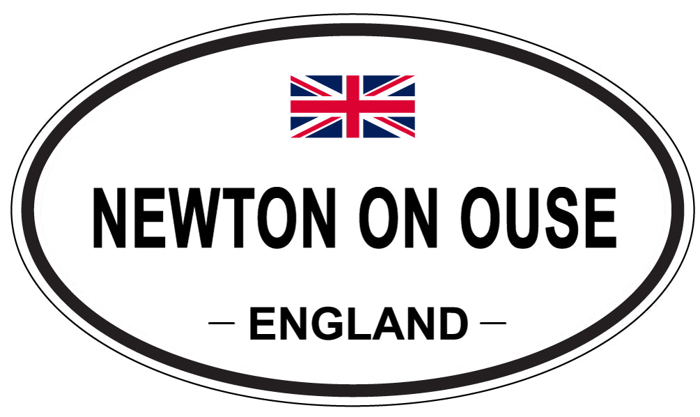 NEWTON ON OUSE, ENGLAND - Oval Sticker