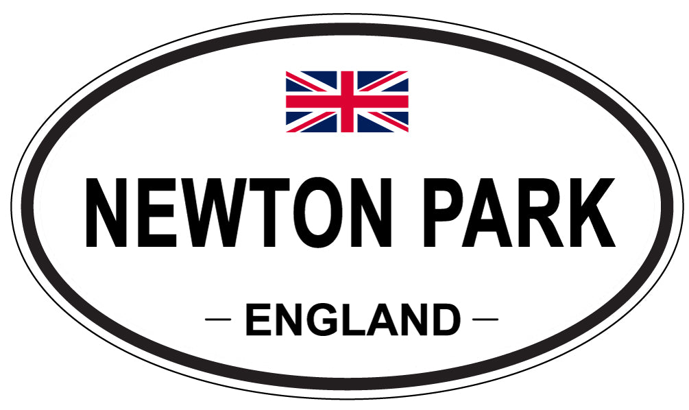 NEWTON PARK, ENGLAND - Oval Sticker