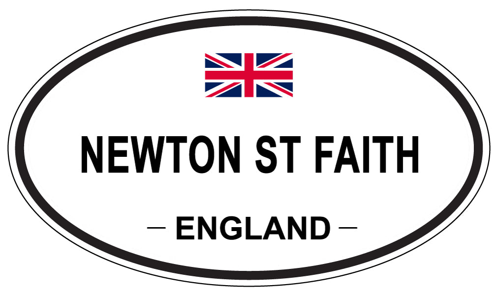 NEWTON ST FAITH, ENGLAND - Oval Sticker