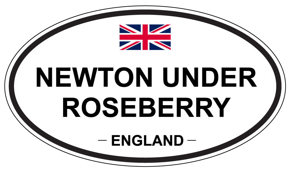 NEWTON UNDER ROSEBERRY, ENGLAND - Oval Sticker
