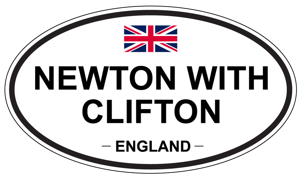 NEWTON WITH CLIFTON, England - Oval Magnet