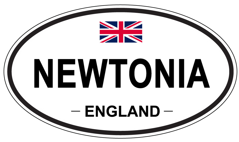 NEWTONIA, England - Oval Magnet