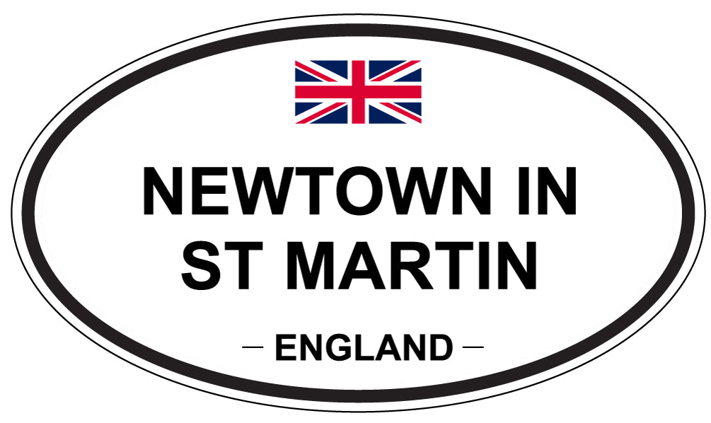 NEWTOWN IN ST MARTIN, England - Oval Magnet