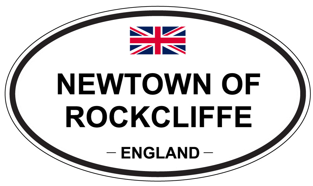 NEWTOWN OF ROCKCLIFFE, ENGLAND - Oval Sticker