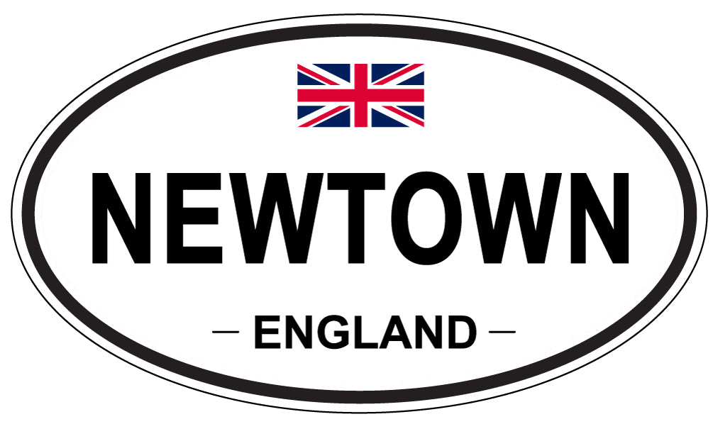 NEWTOWN, ENGLAND - Oval Sticker