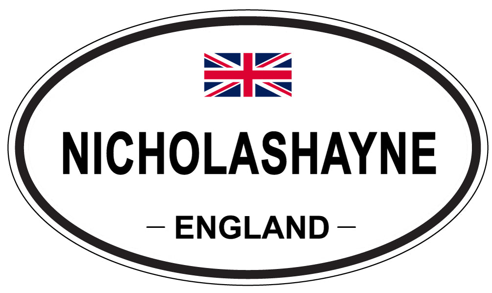 NICHOLASHAYNE, ENGLAND - Oval Sticker