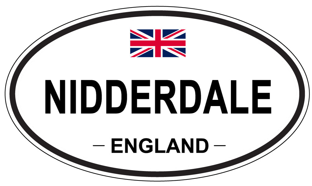 NIDDERDALE, ENGLAND - Oval Sticker