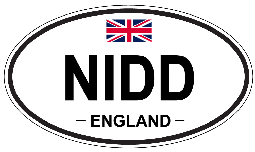 NIDD, England - Oval Magnet